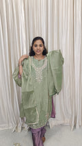 Kurti with pant and dupatta