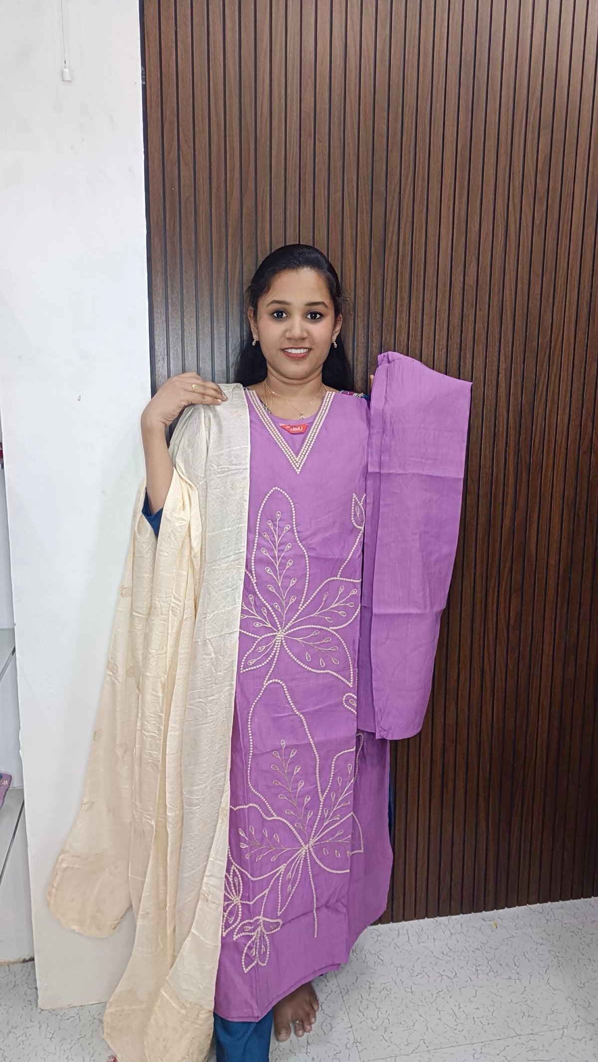 Kurti with pant and dupatta