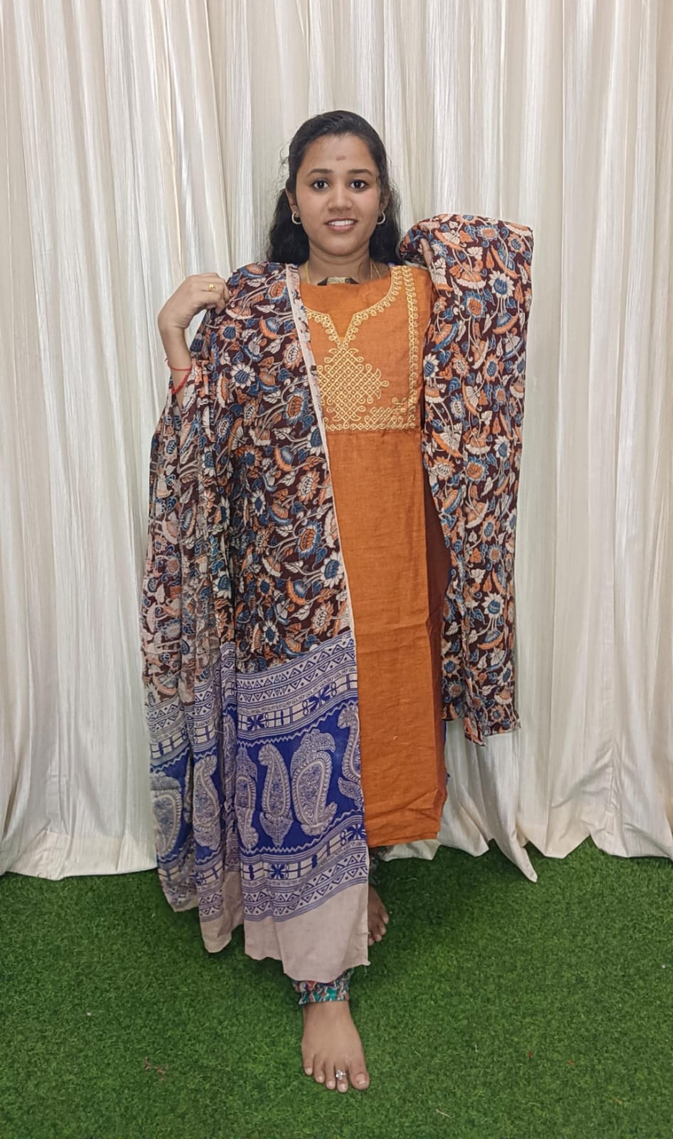 Traditional Mangalgiri 3 piece set