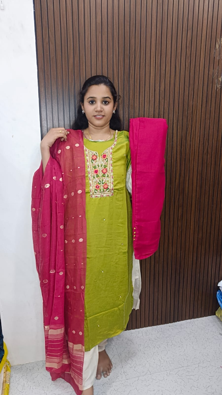 Kurti with pant and duppata