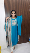 Kurti with pant and duppata