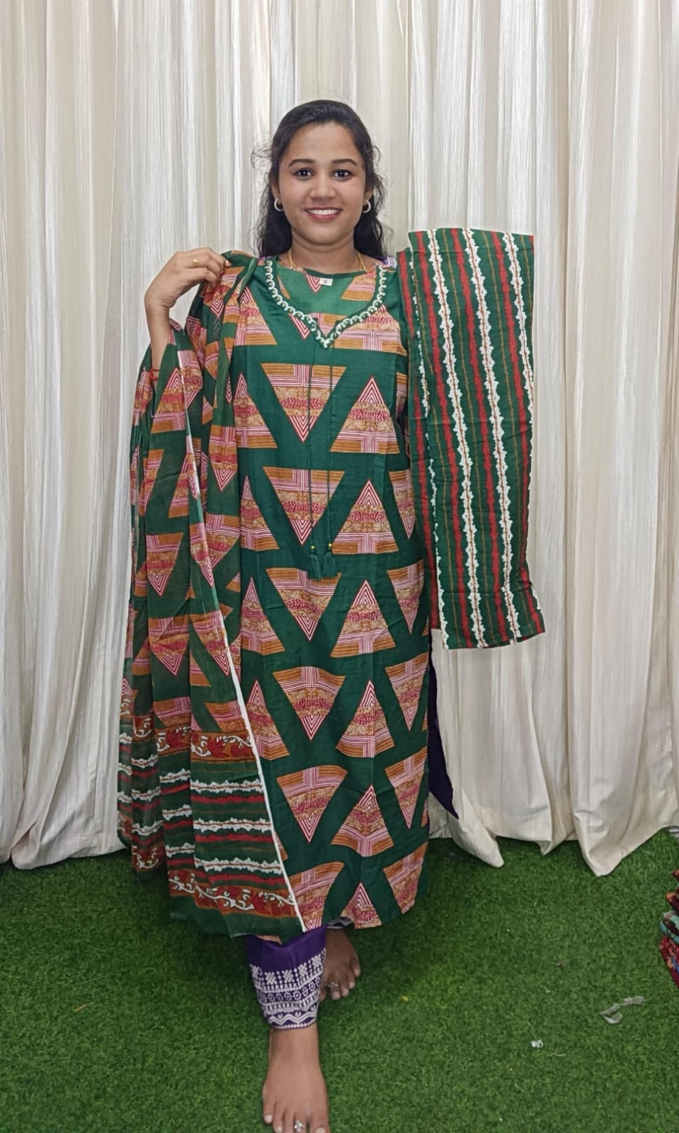 Side open kurti set