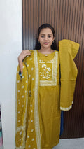 Kurti with pant and dupatta