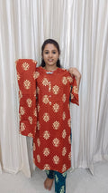 Side open coord set brown