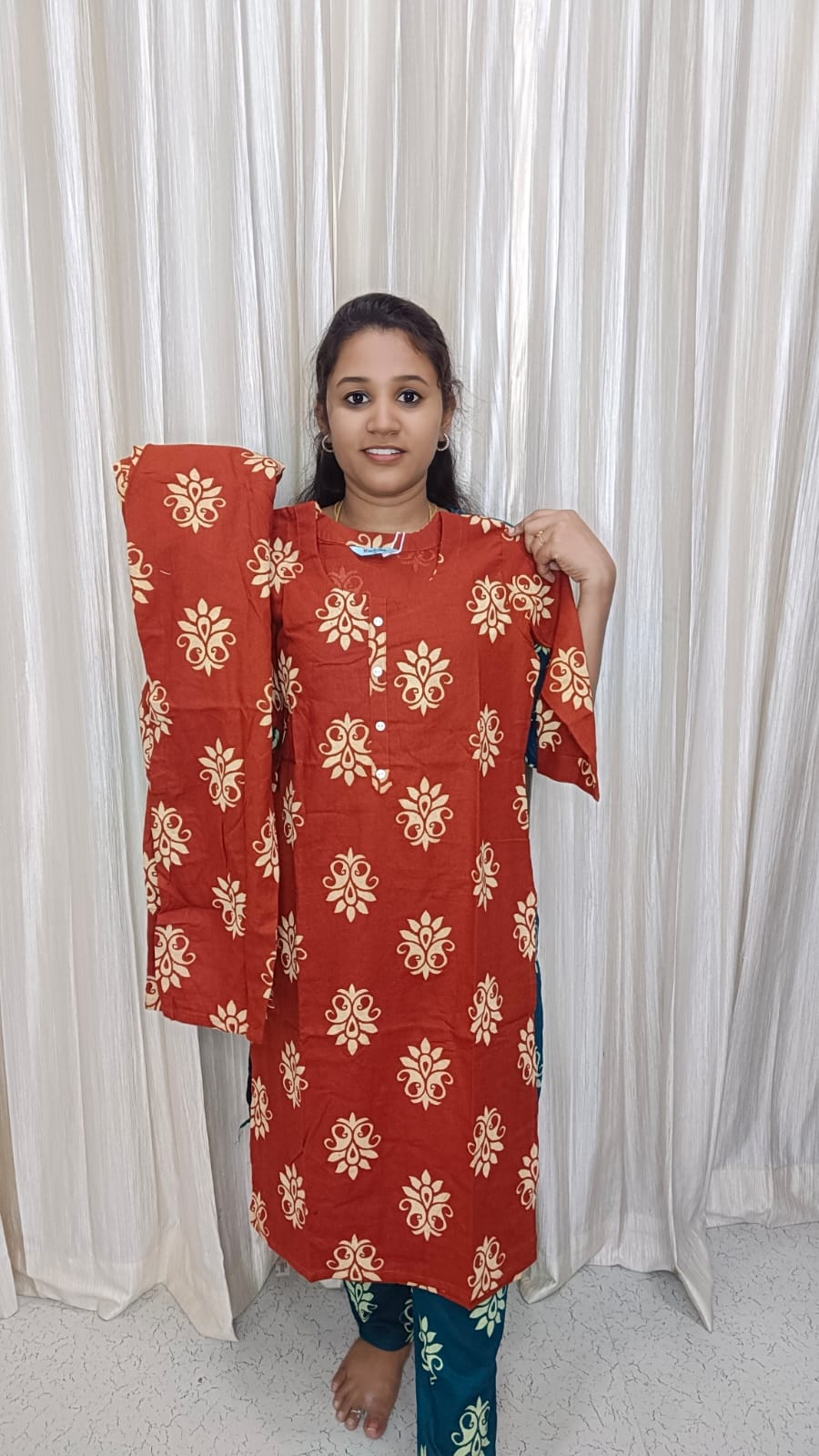 Side open coord set brown