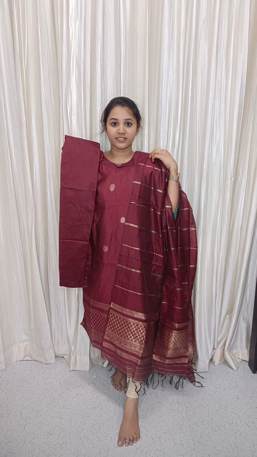 Susmi Brand Premium Raw silk Kurti set