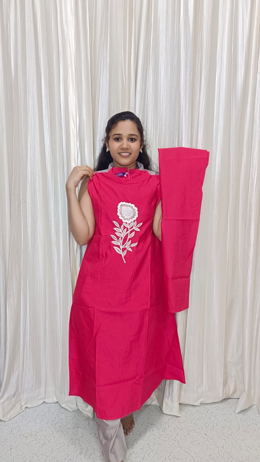 Stylish Aline Coord set with 3/4 sleeve