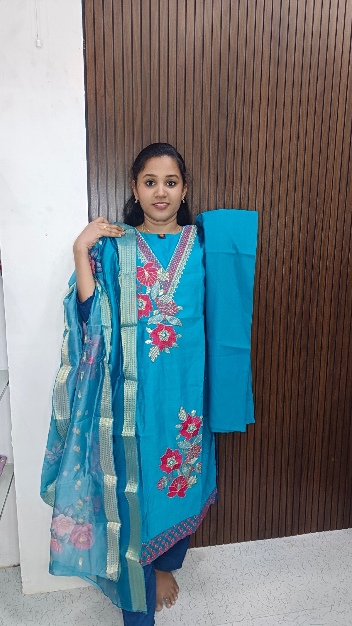 Kurti with pant and dupatta