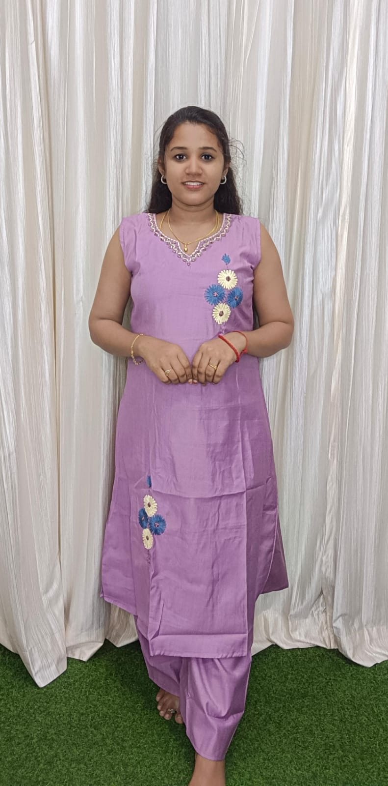 Beautiful Pastels colour Aline coord set