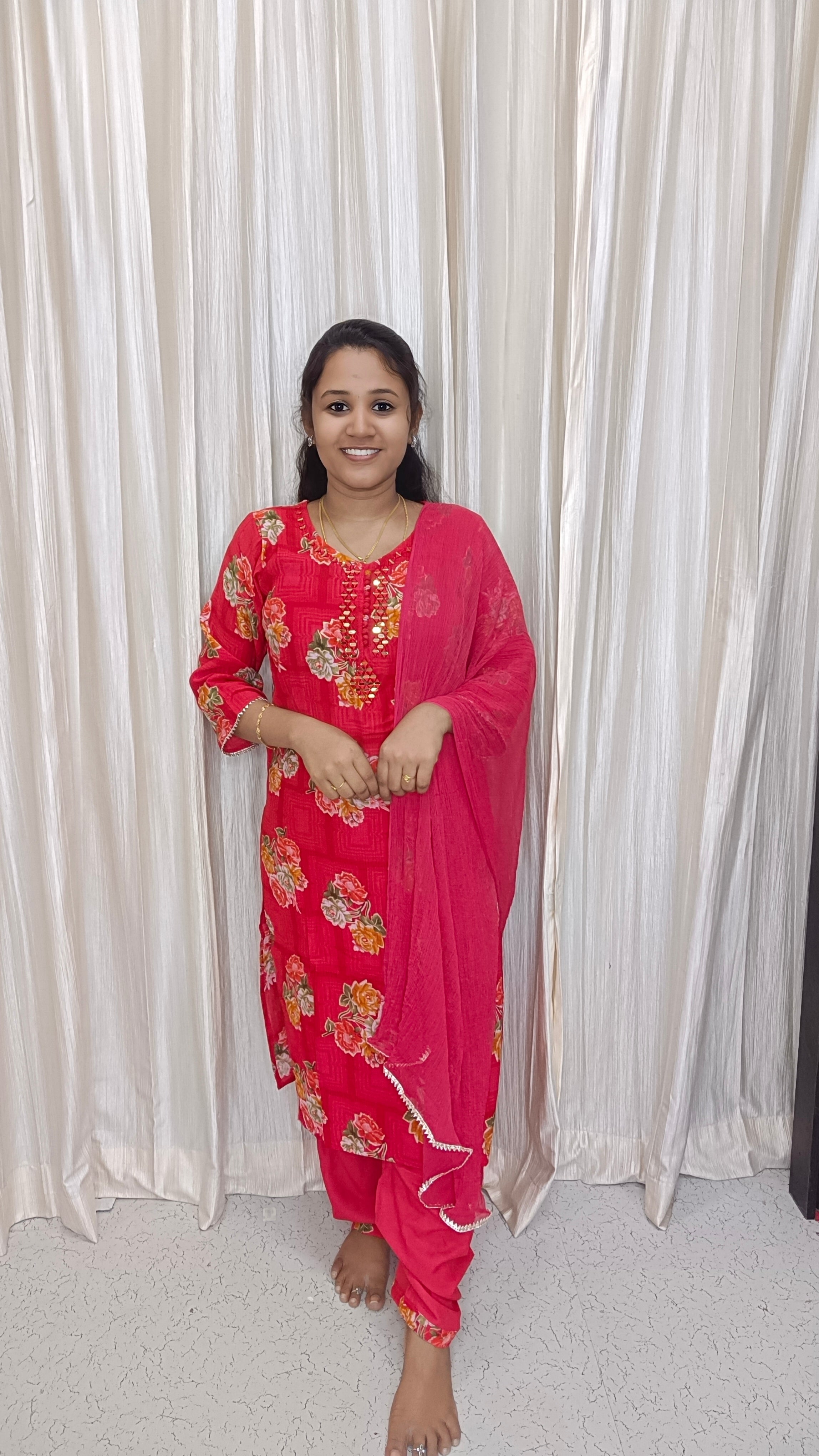Kurti with pant and Dupatta