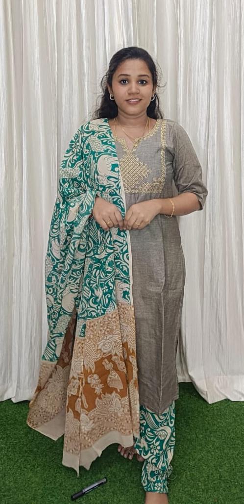Traditional Mangalgiri 3 piece set
