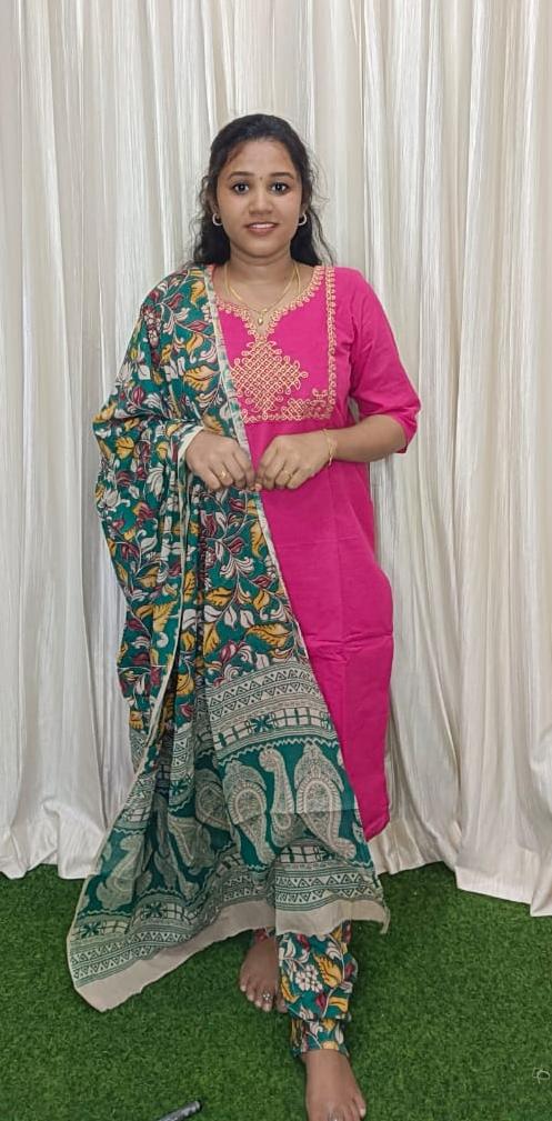 Traditional Mangalgiri 3 piece set