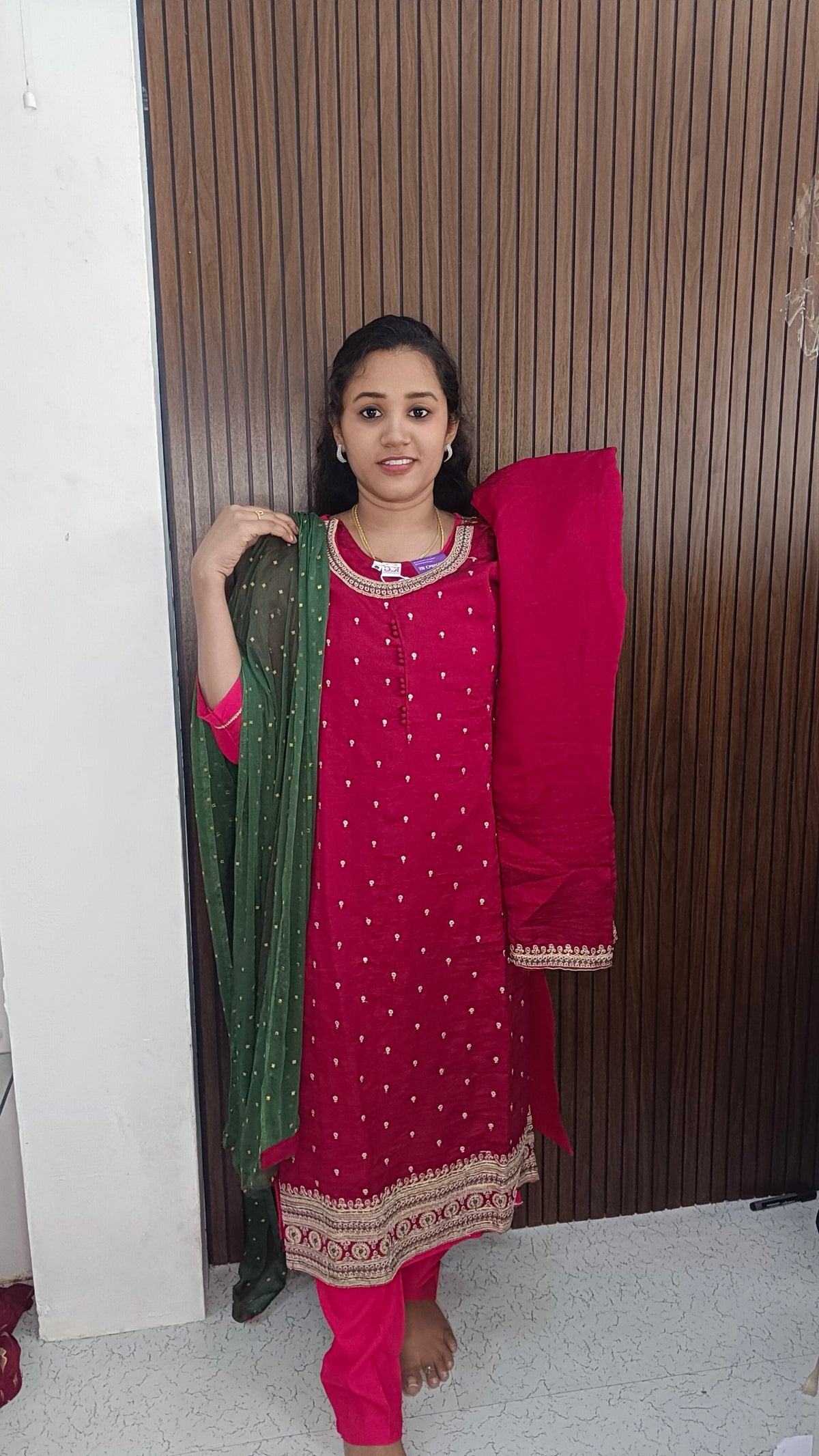 Kurti with pant and dupatta