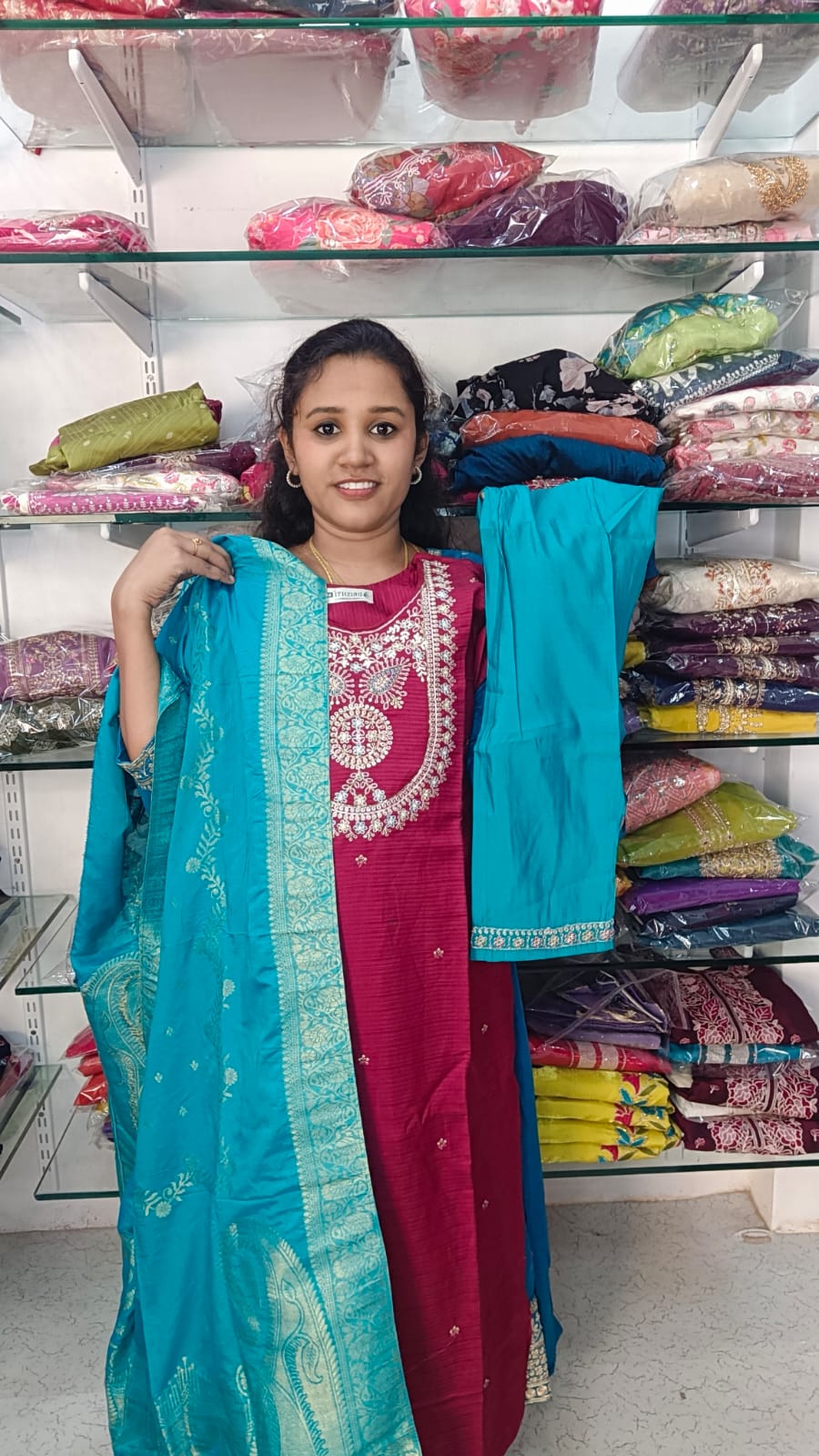 Side open kurti set