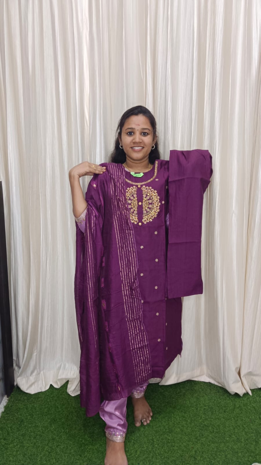 Kurti with pant and dupatta