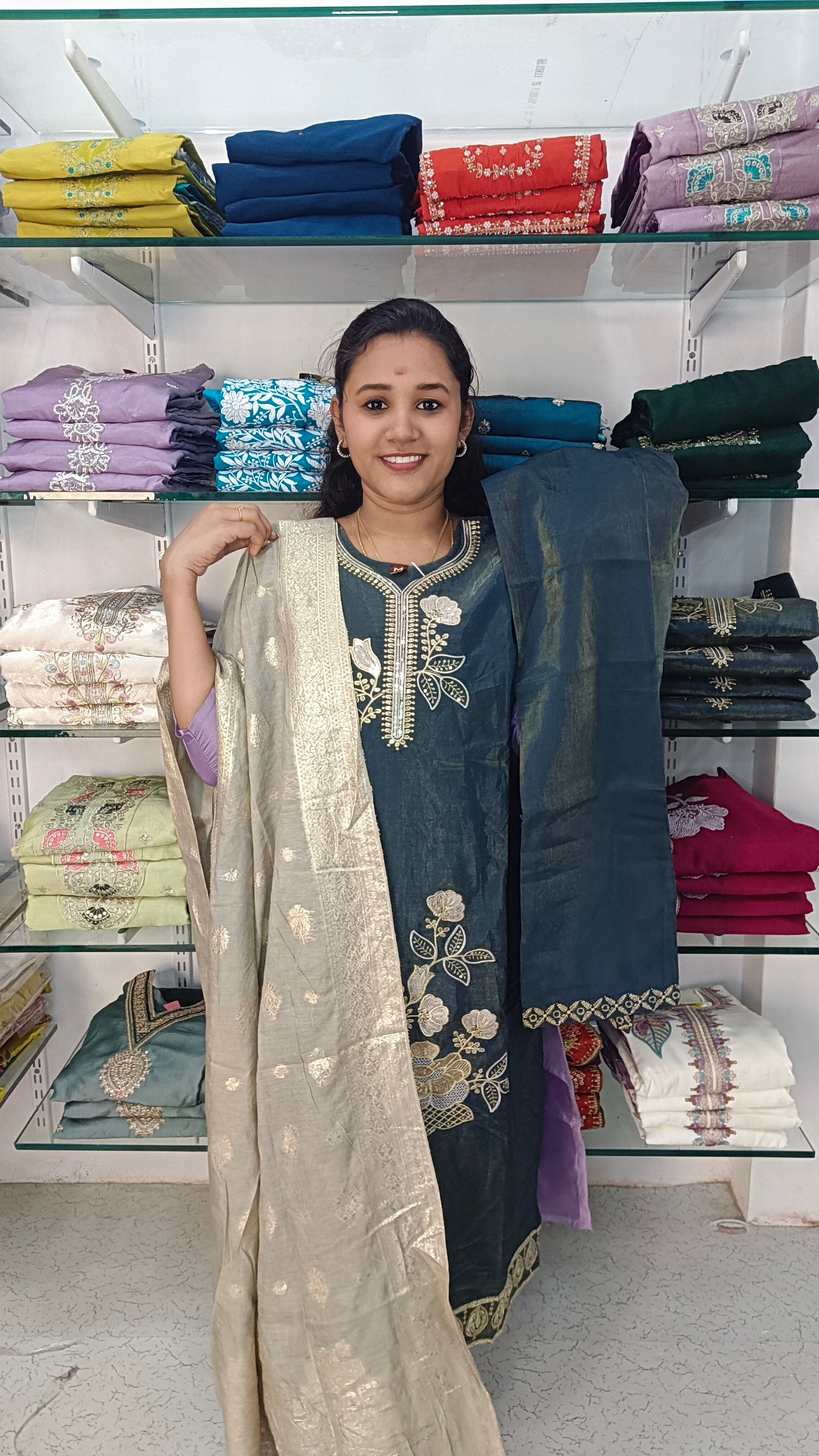 Kurti with pant and dupatta