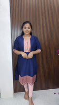 Raw Silk Side Open Kurti