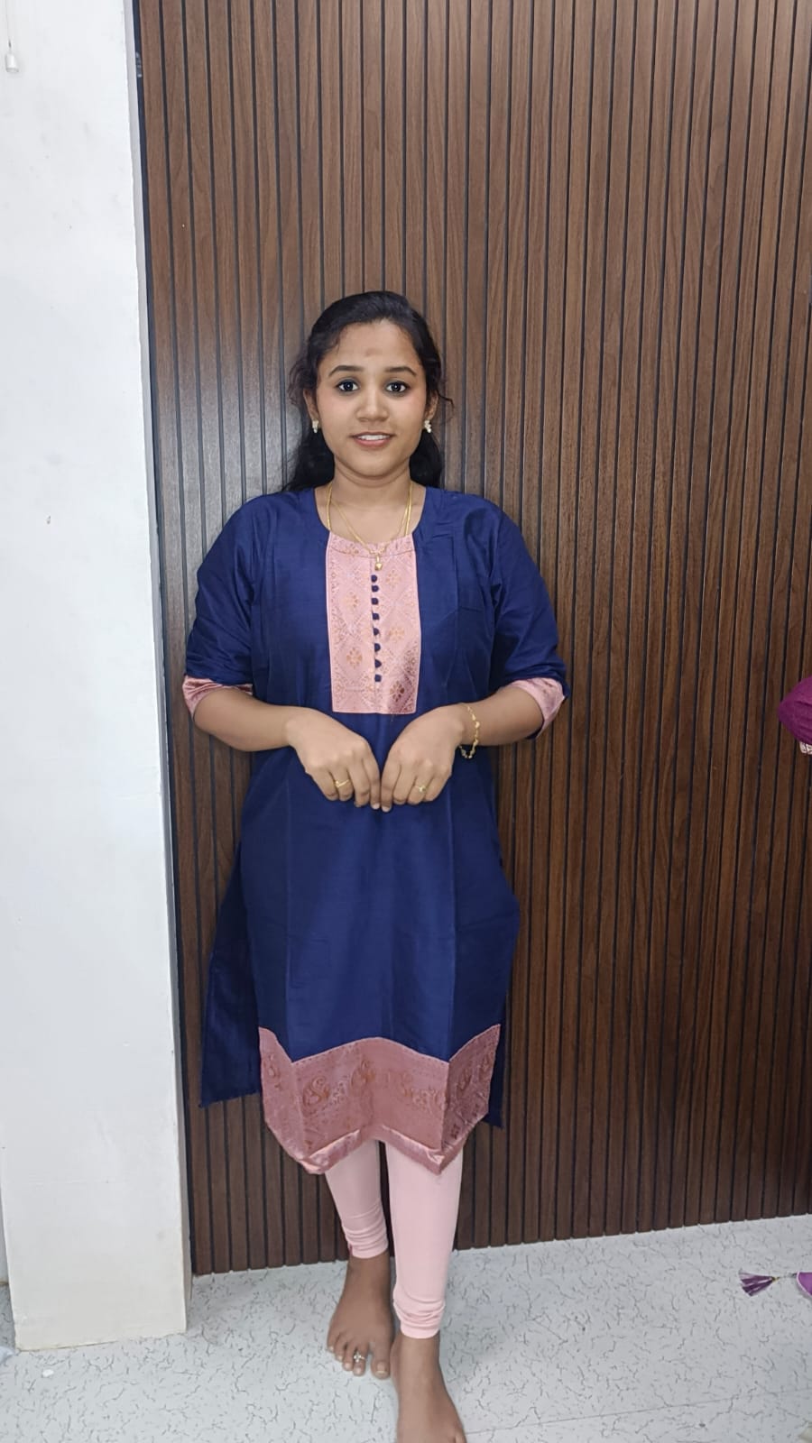 Raw Silk Side Open Kurti