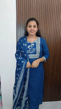 Kurti with pant and dupatta