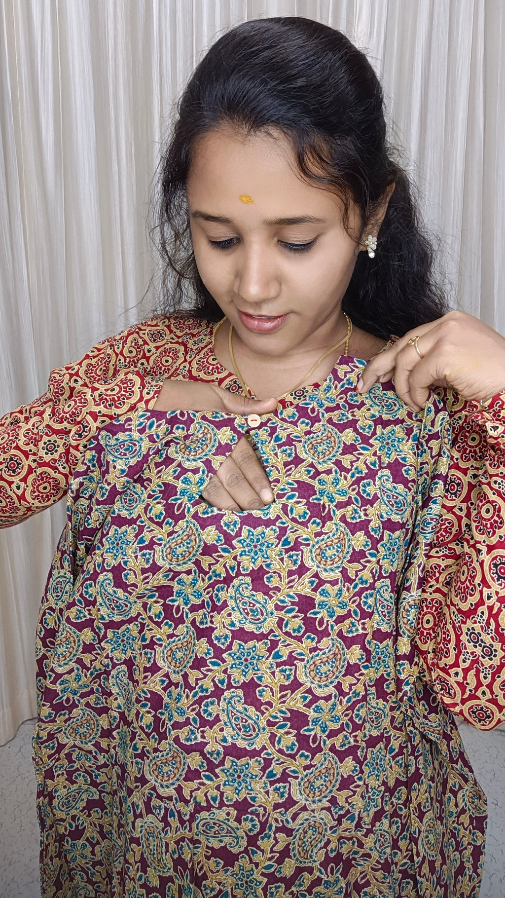 SB109-Customised Kalamkari maxi