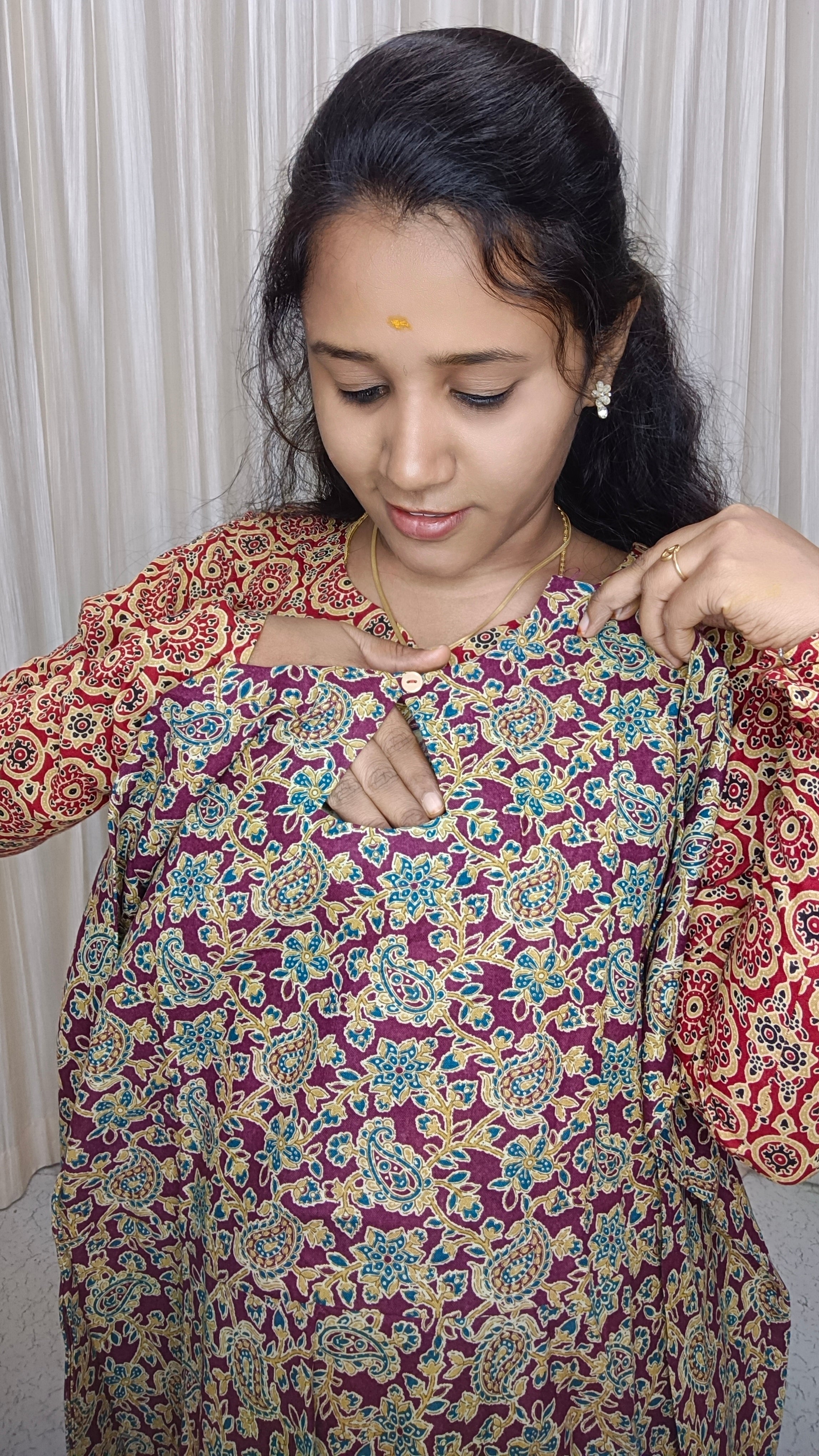 SB109-Customised Kalamkari maxi