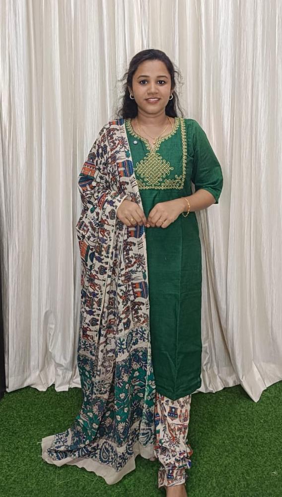 Traditional Mangalgiri 3 piece set