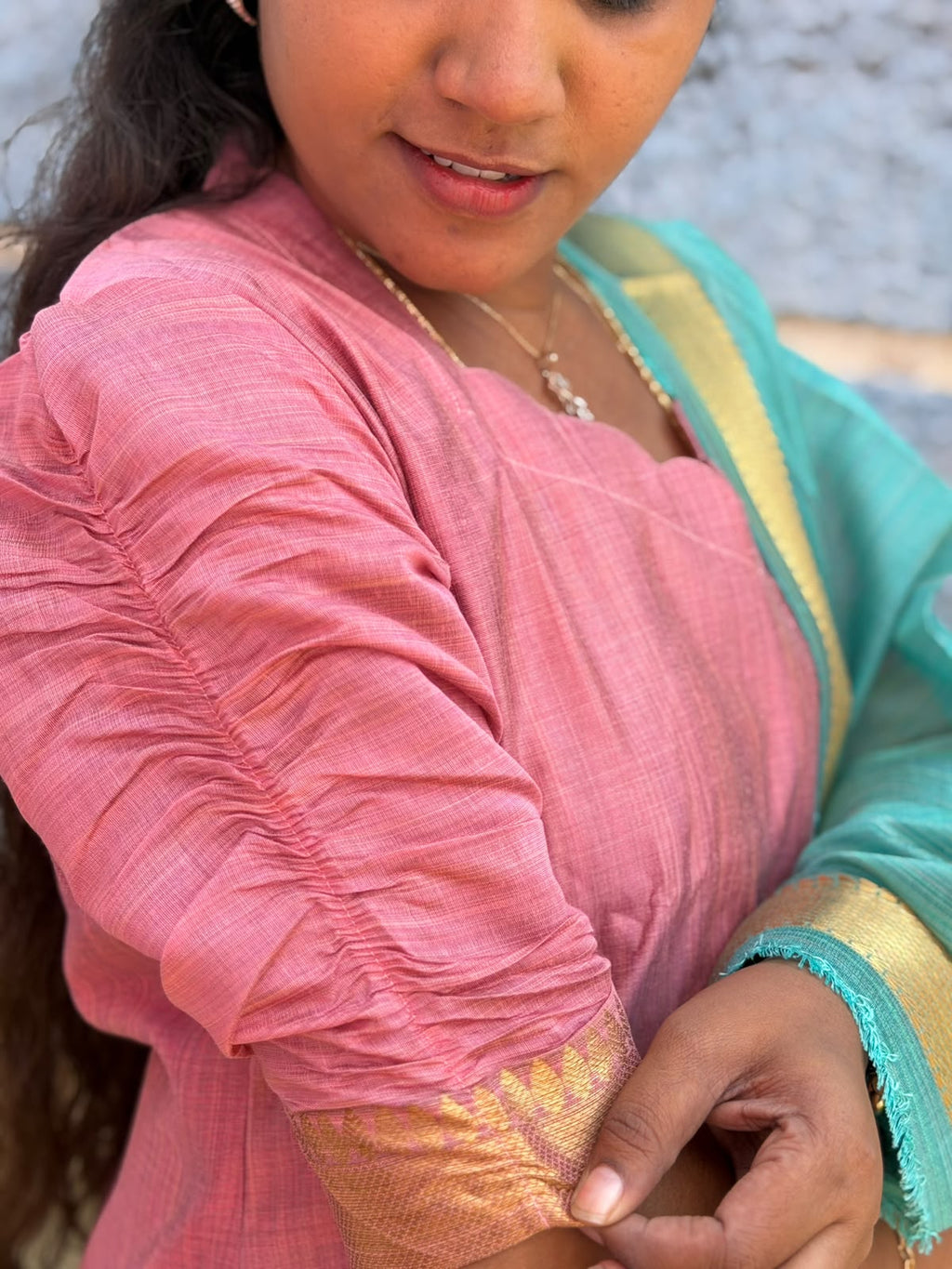 Susmi Brand premium Mangalgiri Pattu kurti set Collections