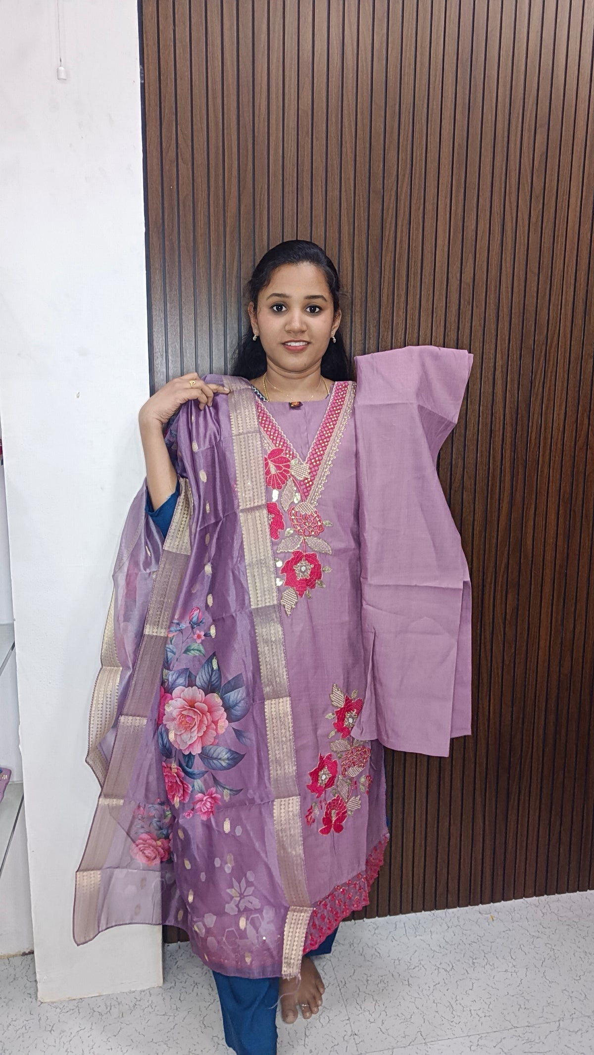 Kurti with pant and dupatta