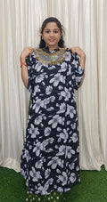 Jewell neck aline kurti