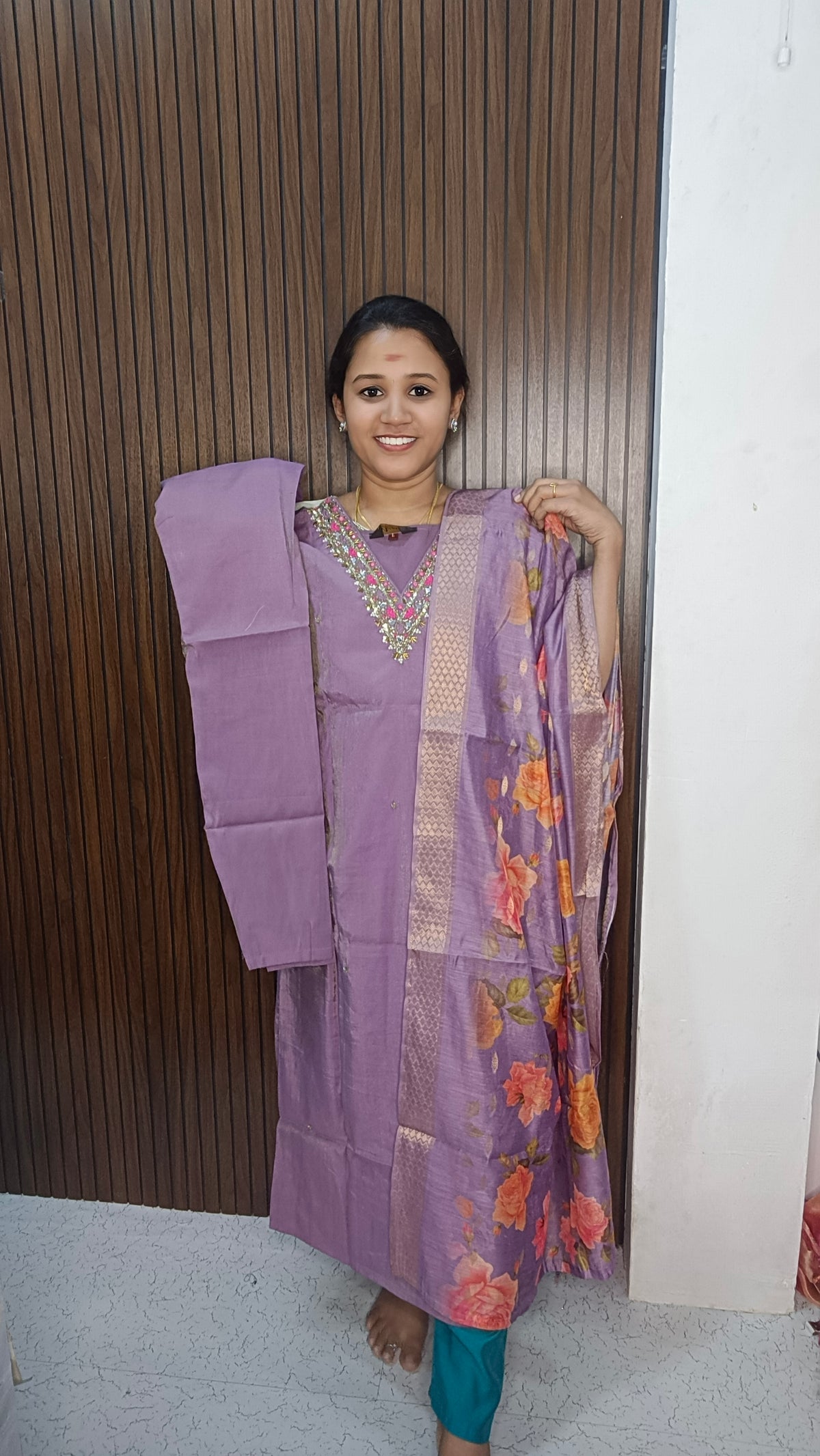 Kurti with pant and dupatta