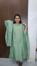 Kurti with pant and dupatta