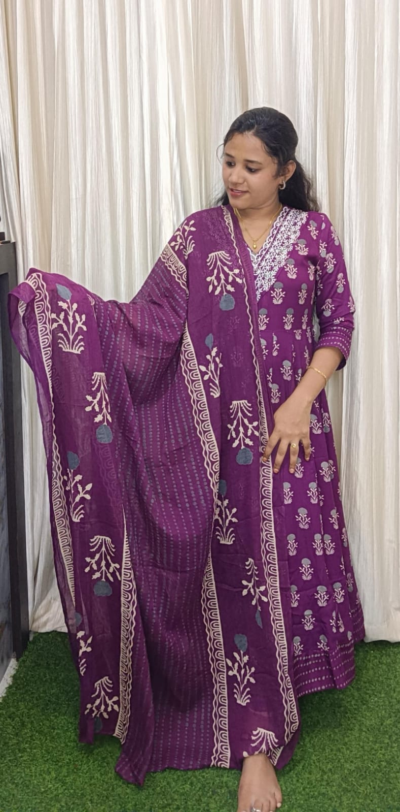 Cotton Umberalla with dupatta