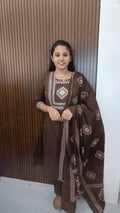 Kurti with pant and dupatta