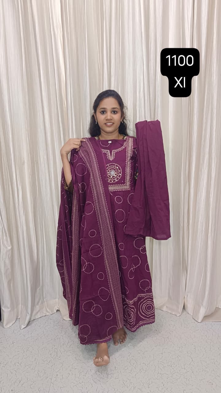 Cotton Umbrella Kurti sets  SB1017