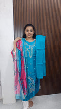 Kurti with pant and duppata