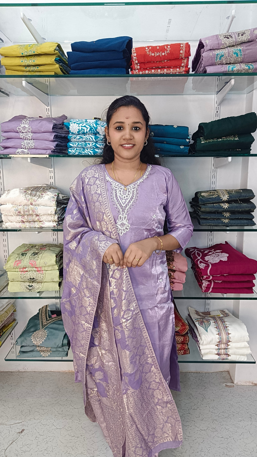 Kurti with pant and dupatta