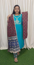 Traditional Mangalgiri 3 piece set