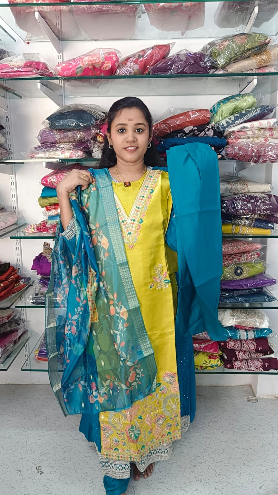 Side open kurti set