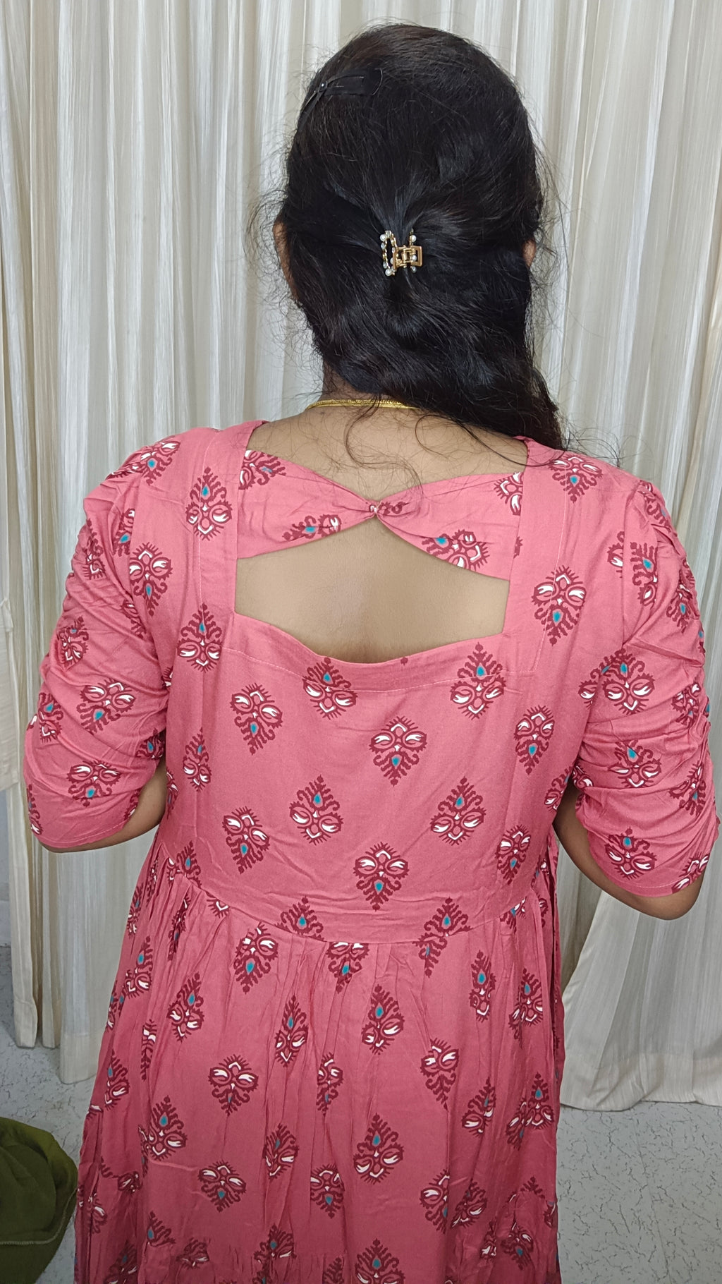 Customized 3 Tire Rayon Maxi