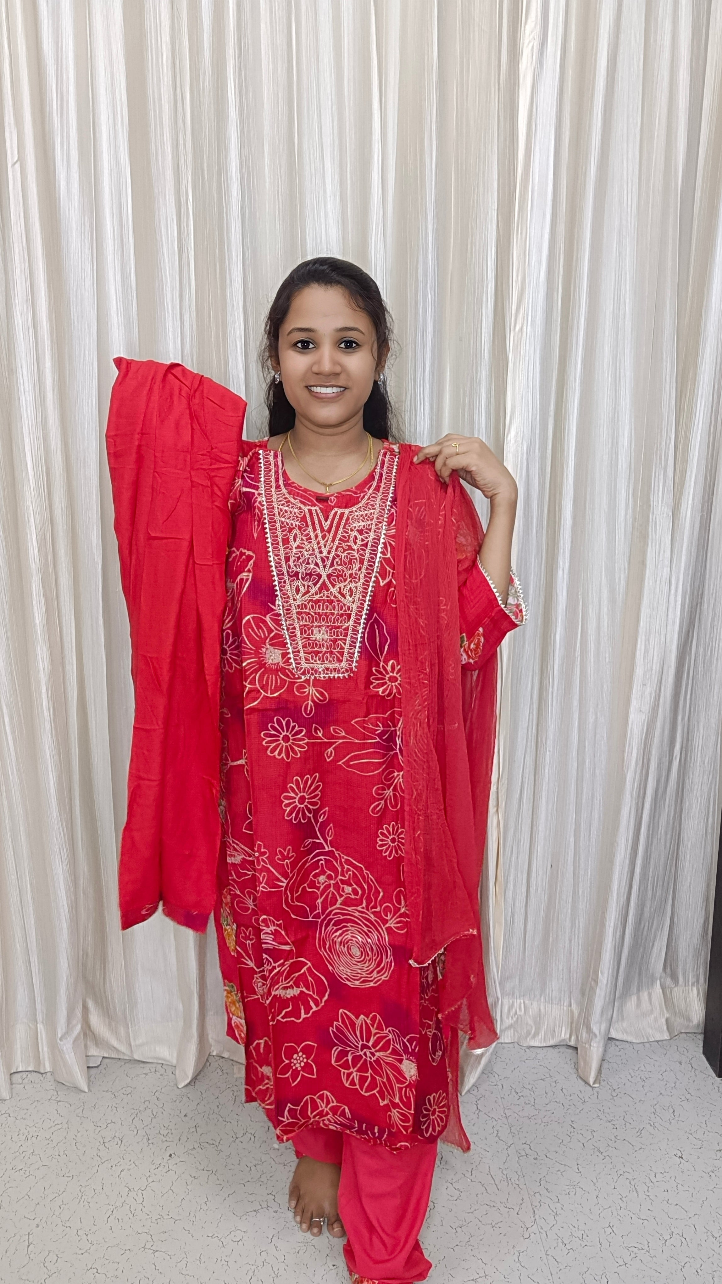 Kurti with pant and Dupatta