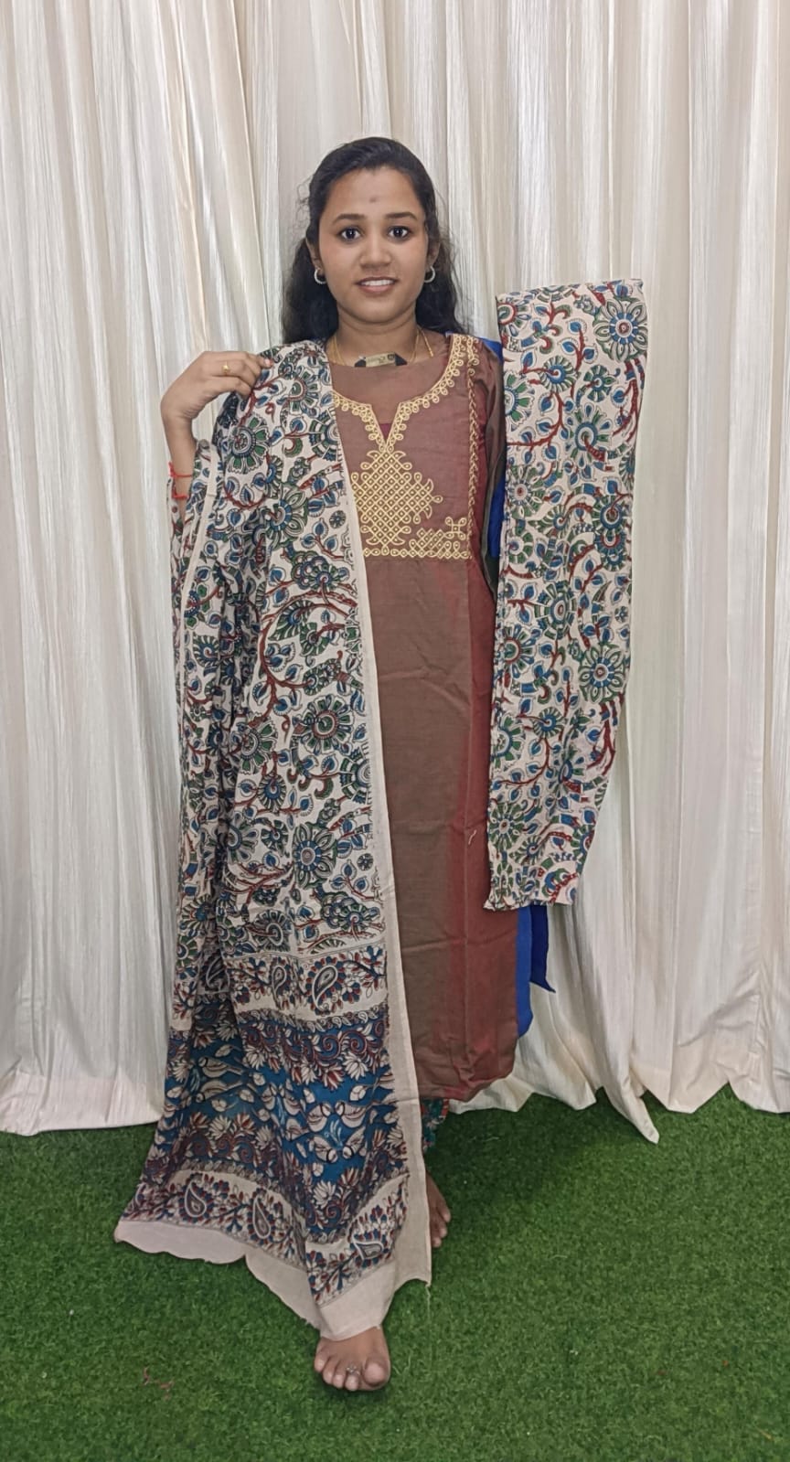 Traditional Mangalgiri 3 piece set