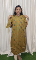 Ikkat side open kurtis