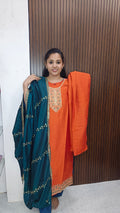 Kurti with pant and dupatta