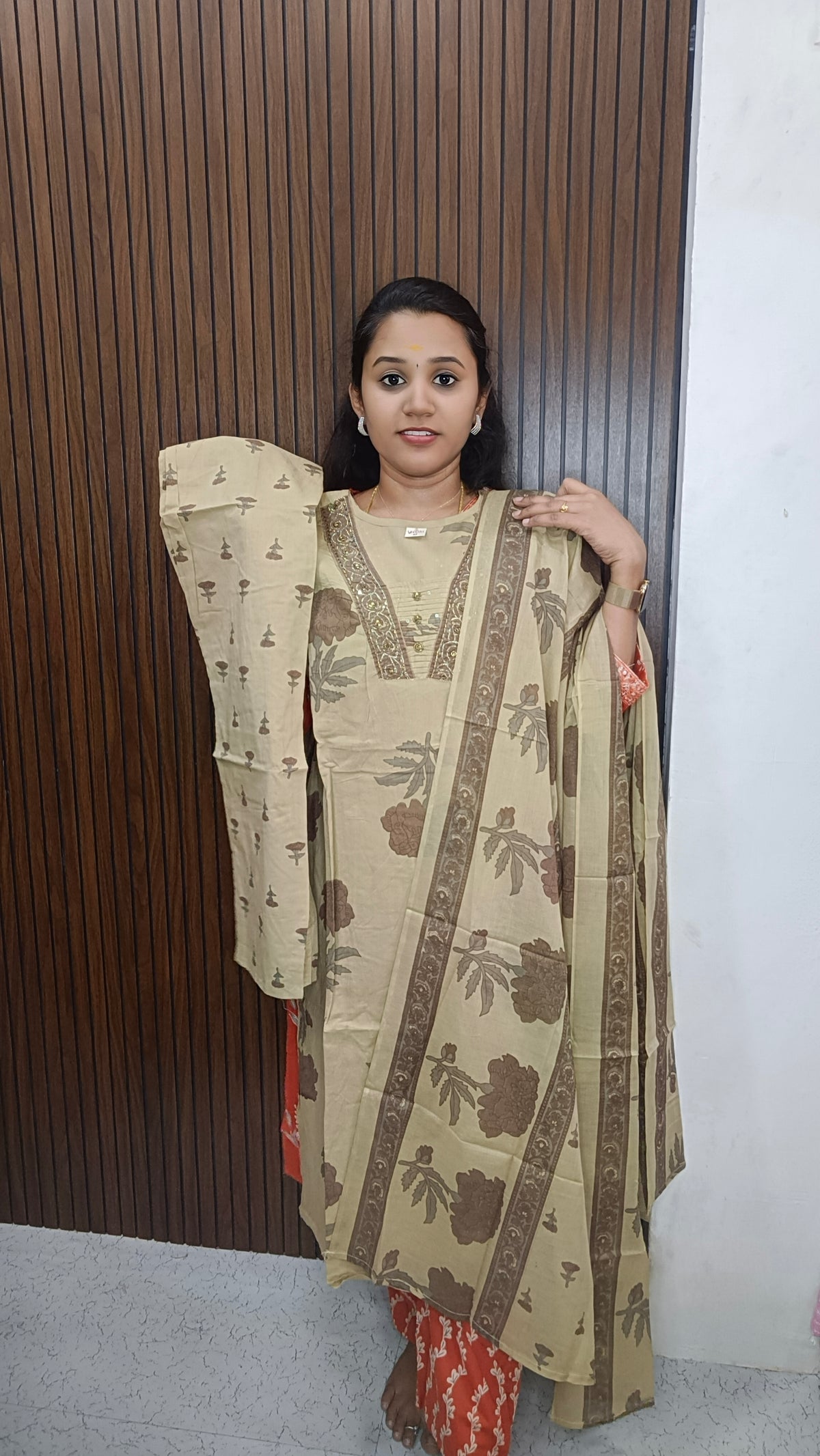 Cotton side open Kurtis sets