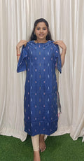 Ikkat side open Kurtis