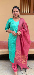 Premium Raw silk Kurti set SB0060