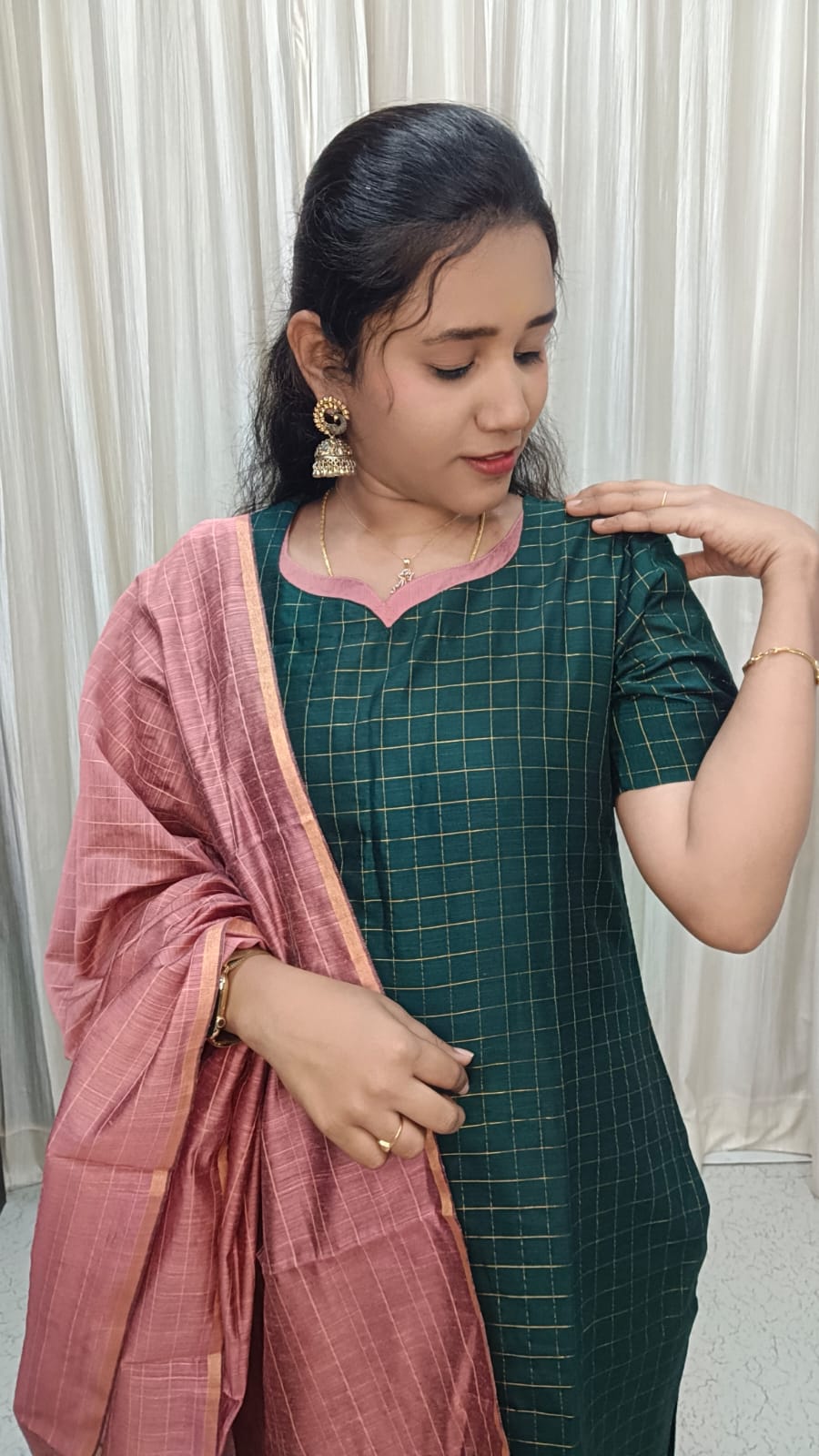 SB1086-Susmi Brand Premium Raw silk Kurti set
