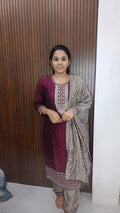 Kurti with pant and dupatta