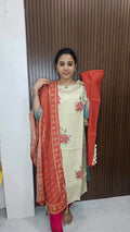 Kurti with pant and dupatta