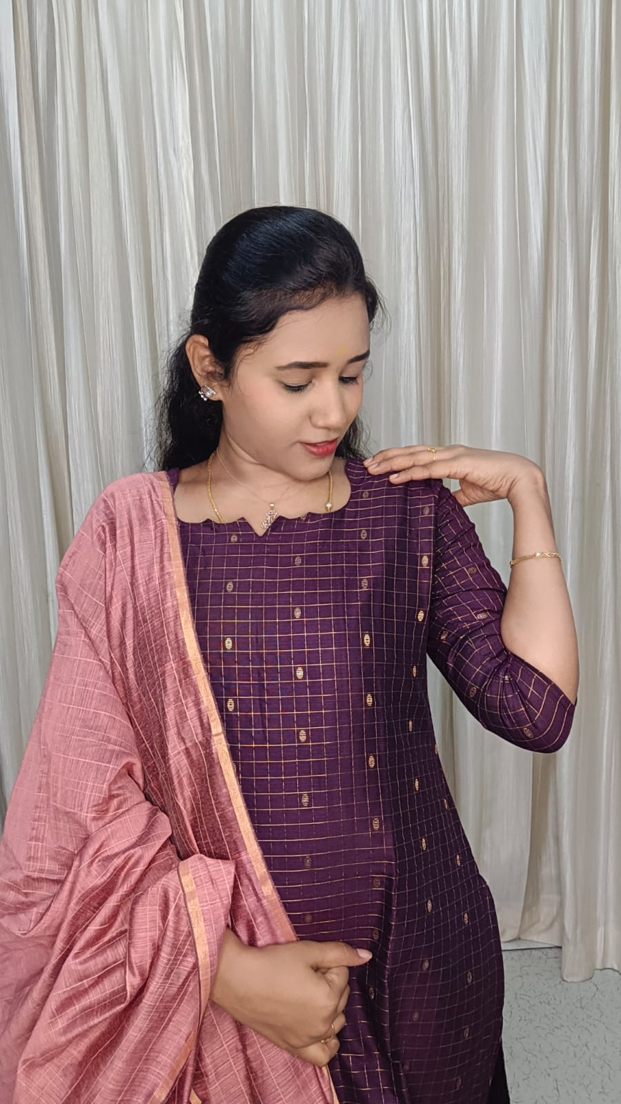 SB1093-Susmi Brand Premium Raw silk Kurti set